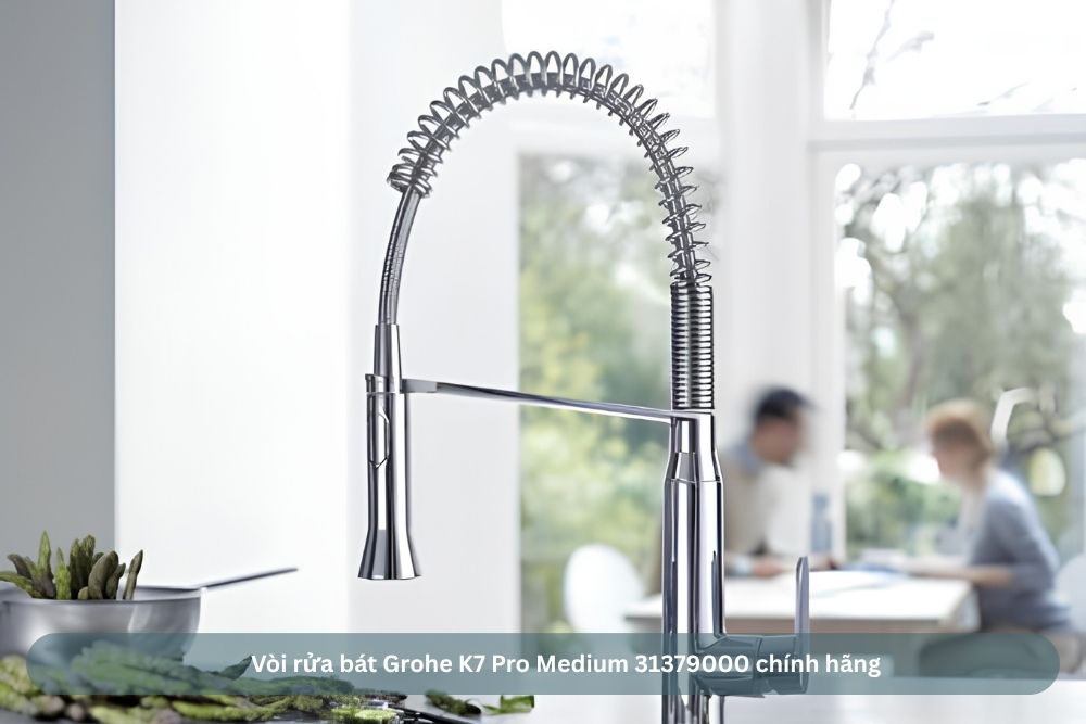 Vòi rửa bát Grohe K7 Pro Medium 31379000 chính hãng