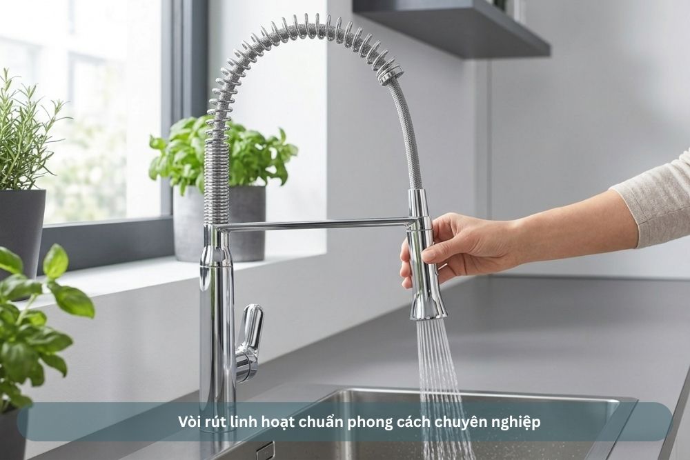  Grohe K7 Pro Medium 31379000 rút linh hoạt