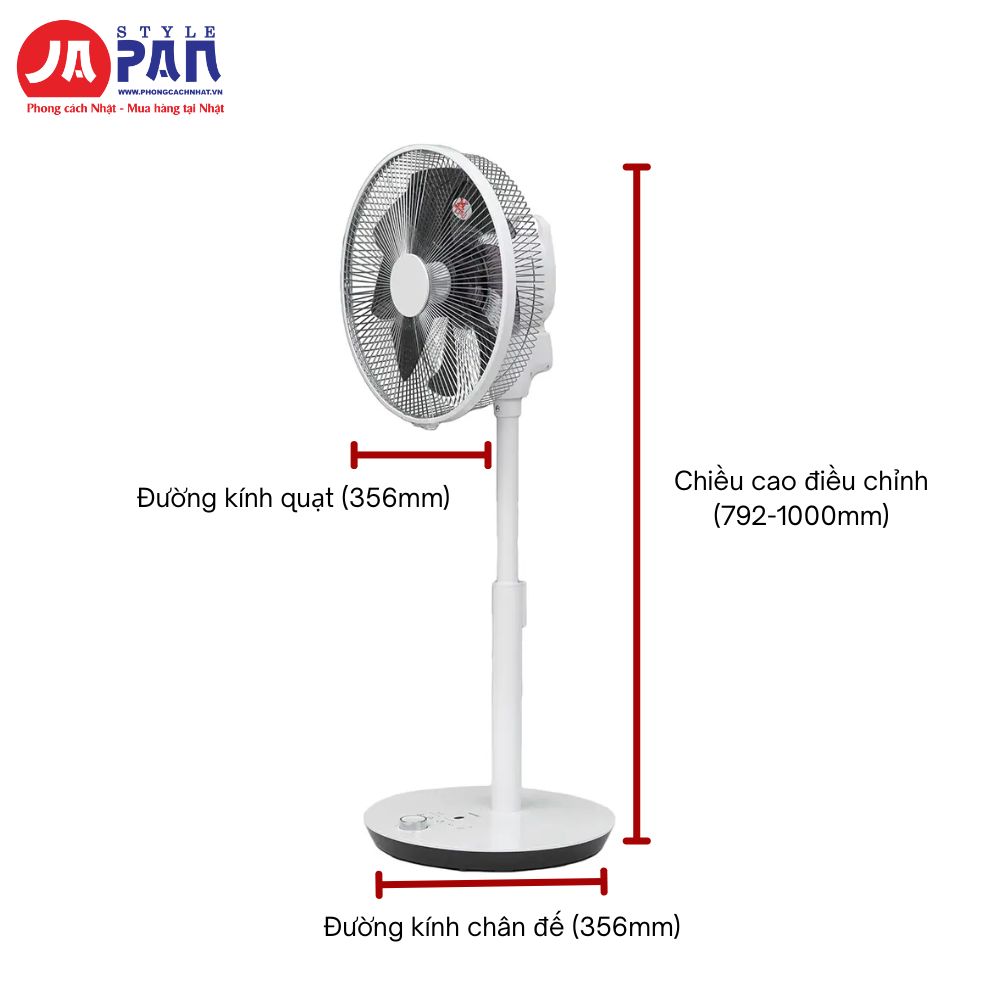 Thông số kỹ thuật chi tiết quạt cây Toyotomi FS-DHT30R