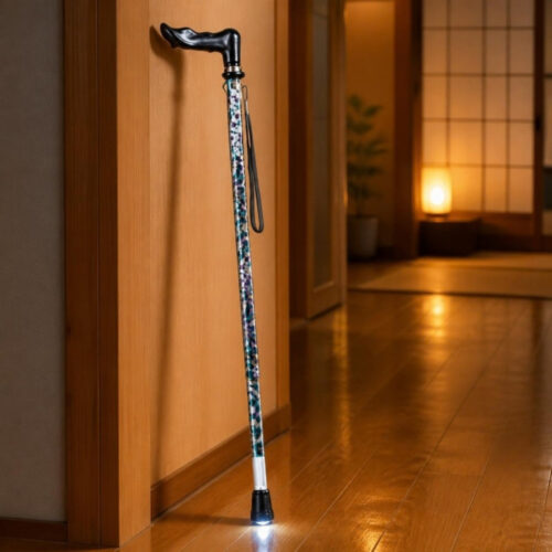 Gậy có đèn Reha tay cầm ôm LC-07L đặt ở hành lang