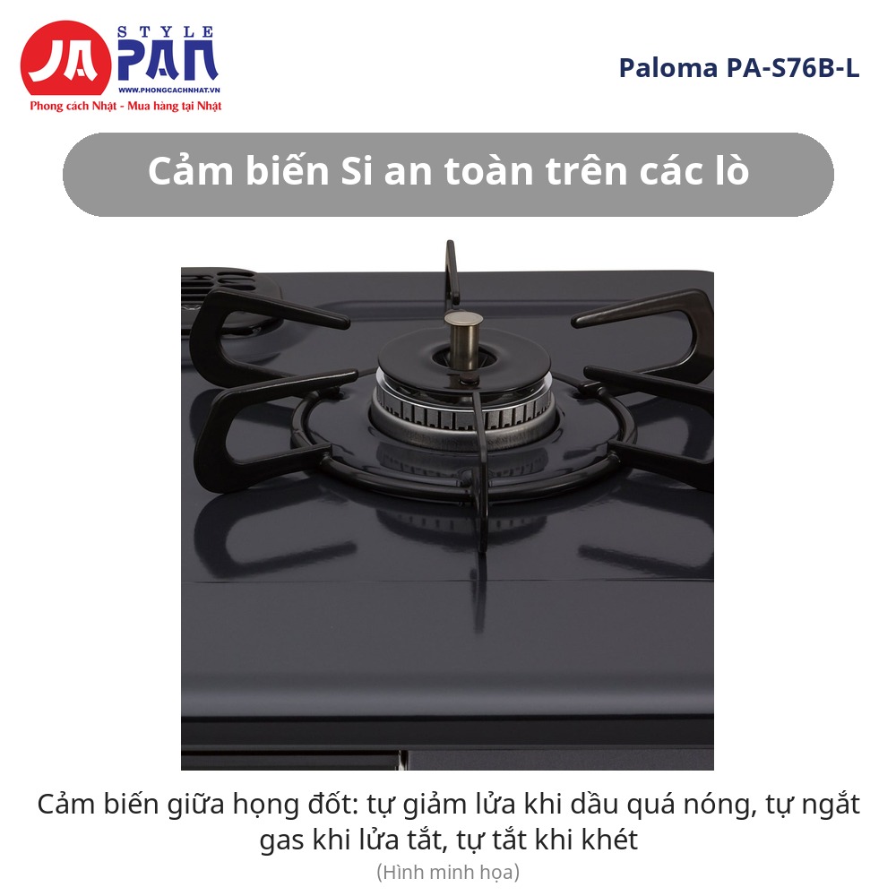 Bếp ga Paloma PA-S76B-L cảm biến Si