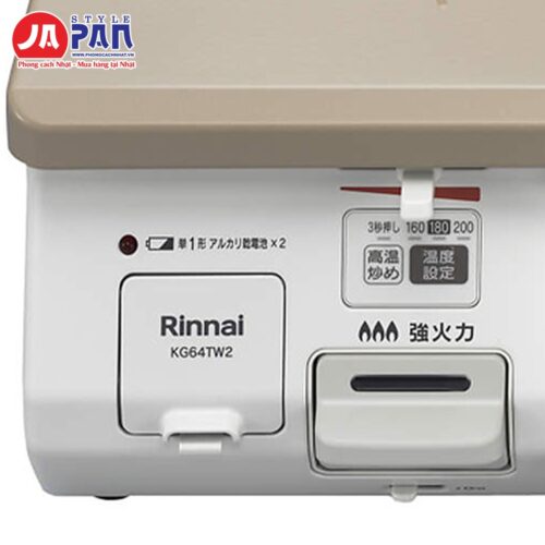 Bếp ga Rinnai KG64TW2L | 2 lò + ngăn nướng, nút bấm, gas LP 5 Bếp ga Rinnai KG64TW2L – ảnh 3