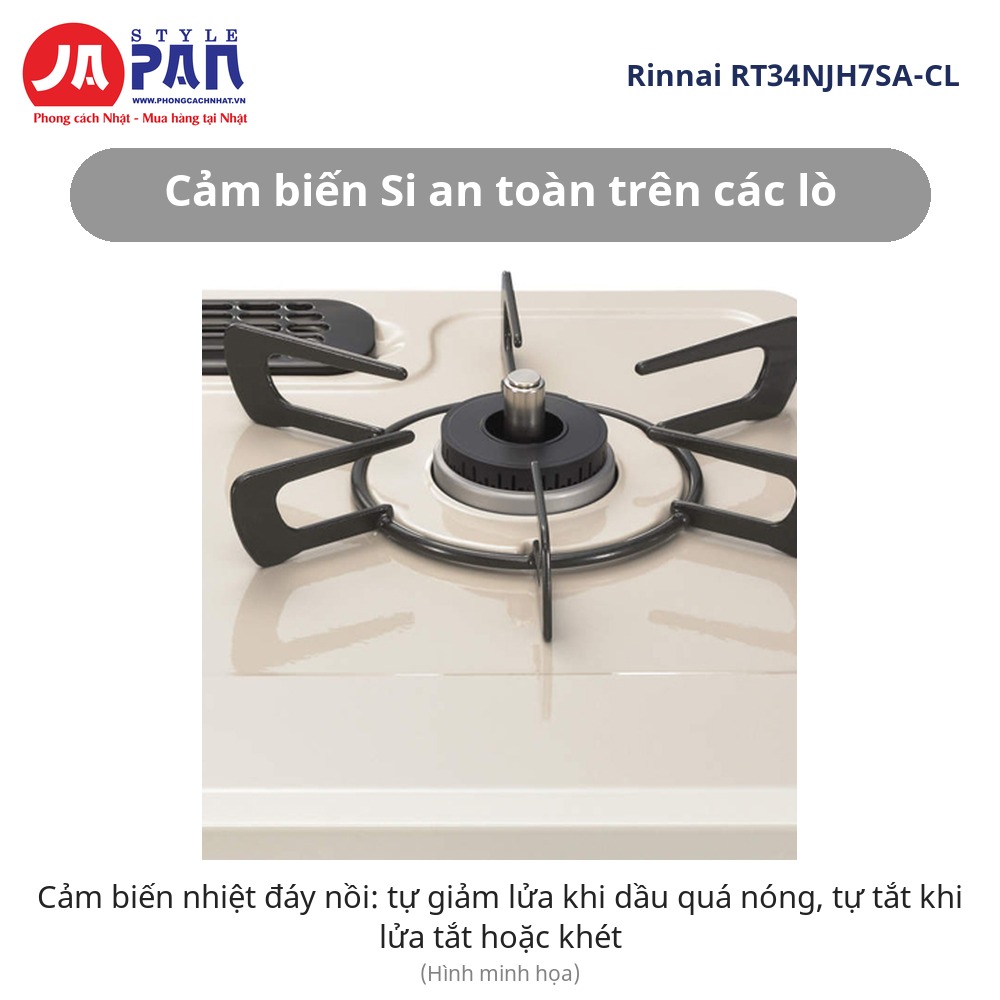 Bếp ga Rinnai RT34NJH7SA-CL cảm biến Si