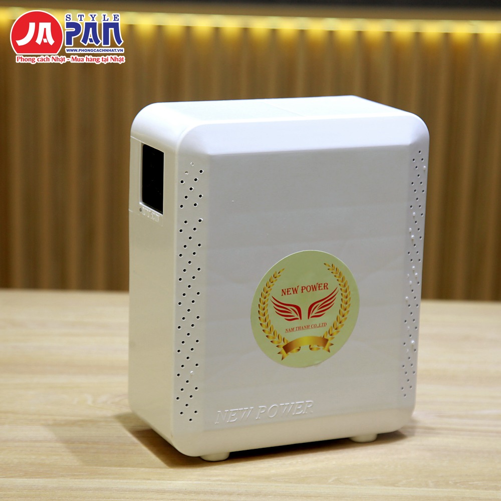 Đổi nguồn New Power 1000VA | Biến áp 220V ra 100V, vỏ nhựa 15 Biến áp đổi nguồn New Power 1000VA – mặt trước