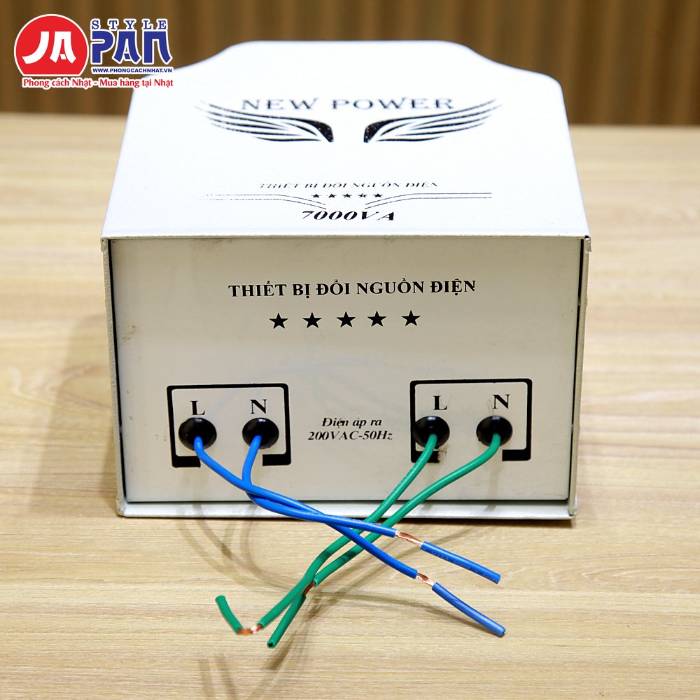 Đổi nguồn New Power 7000VA ngoài trời | 220V ra 200V cho bếp từ Nhật 11 Bộ đổi nguồn New Power 7000VA ngoài trời – bảng đấu nối