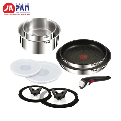 Bộ nồi chảo T-fal Ingenio IH Stainless Emotion set 9 món L893S9
