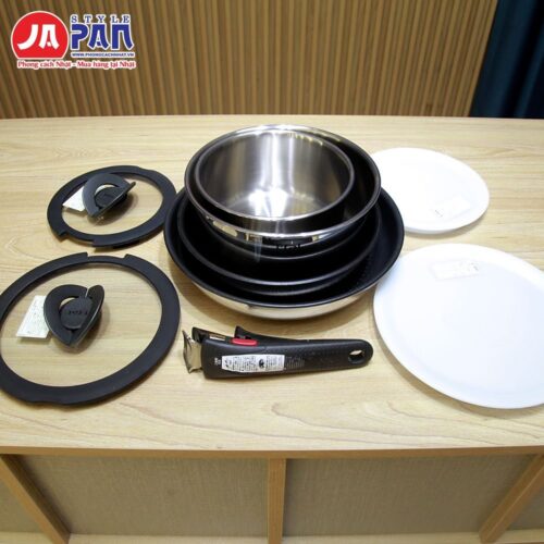 Bộ nồi chảo T-fal Ingenio IH Stainless Emotion set 9 món L893S9 – ảnh 2