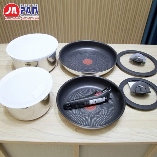 Bộ nồi chảo T-fal Ingenio IH Stainless Emotion set 9 món L893S9 | Tay cầm rời 14 Bộ nồi chảo T-fal Ingenio IH Stainless Emotion set 9 món L893S9 – ảnh 3