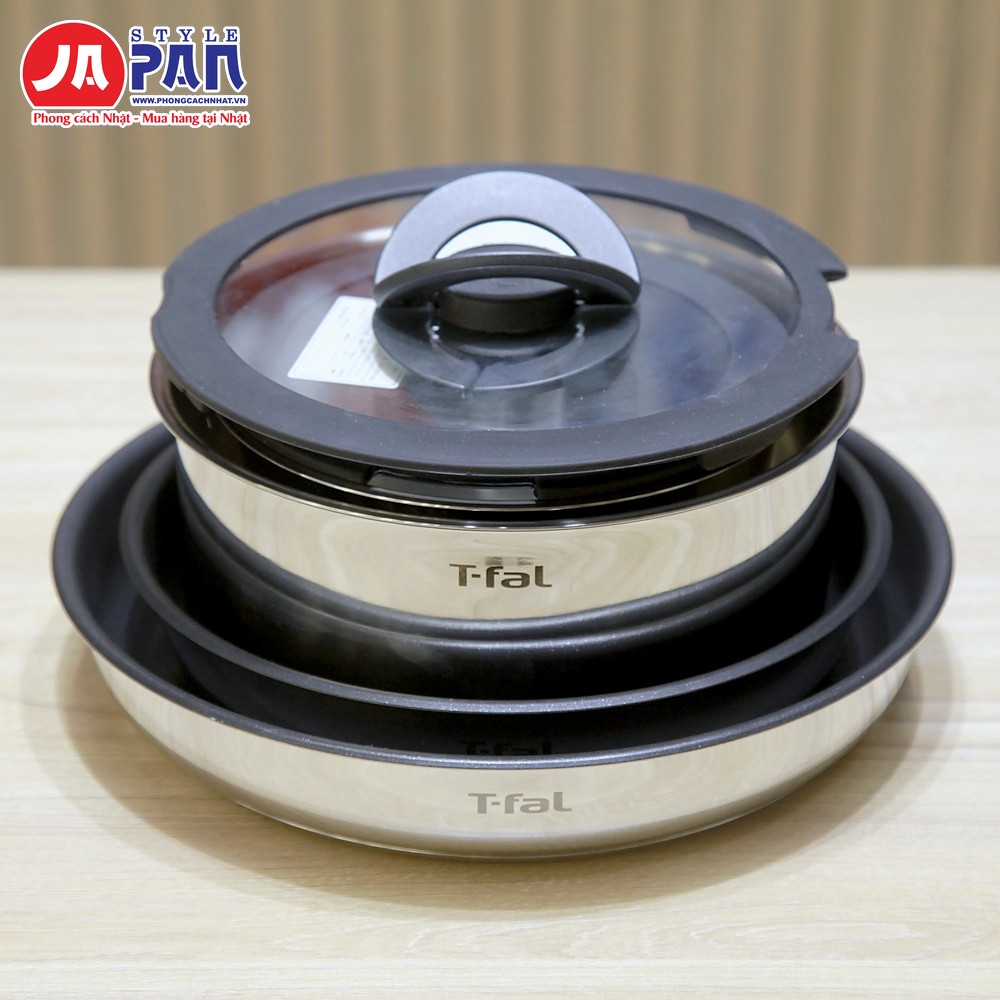 Bộ nồi chảo T-fal Ingenio IH Stainless Emotion set 9 món L893S9 | Tay cầm rời 10 Bộ nồi chảo T-fal Ingenio IH Stainless Emotion set 9 món L893S9 – ảnh 10
