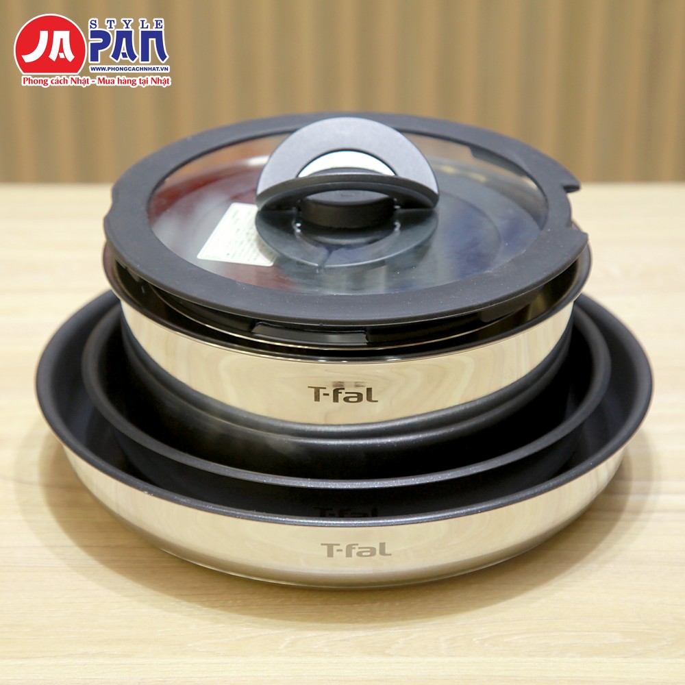 Bộ nồi chảo T-fal Ingenio IH Stainless Emotion set 9 món L893S9 | Tay cầm rời 10 Bộ nồi chảo T-fal Ingenio IH Stainless Emotion set 9 món L893S9 – ảnh 10
