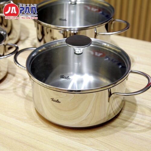 Bộ nồi Fissler Copenhagen 5 món – nồi kèm nắp kính