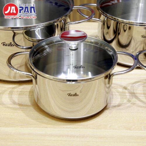 Bộ nồi Fissler Copenhagen 5 món – nồi và nắp kính