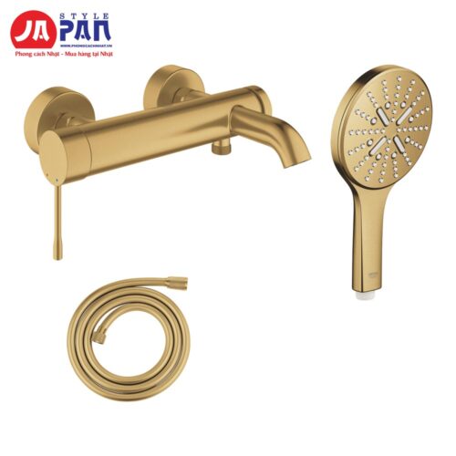 Bộ sen tắm cần gạt Grohe Essence 33624GN1 màu vàng chải