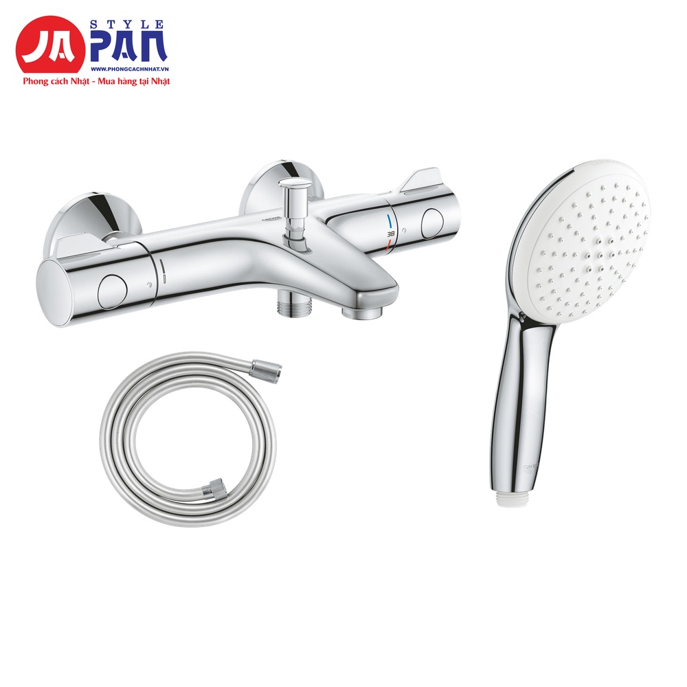 Bộ sen tắm nhiệt độ Grohe Grohtherm 800 34567000 | Củ sen + tay sen + dây sen 1 Bộ sen tắm nhiệt độ Grohe Grohtherm 800 34567000