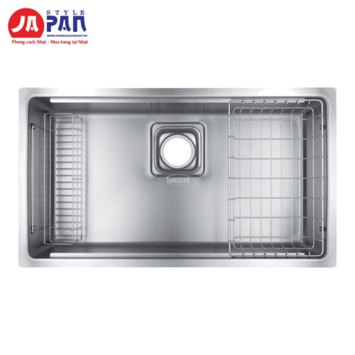 Chậu rửa bát Shigeru LE JSM-K 2F FS 1 ray bề mặt hạt
