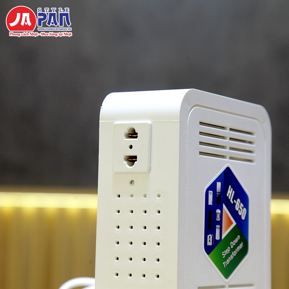 Đổi nguồn Hợp Long HL-650 650VA | Biến áp 220V ra 100V, vỏ nhựa 3 Đổi nguồn Hợp Long HL-650 650VA – ảnh 3
