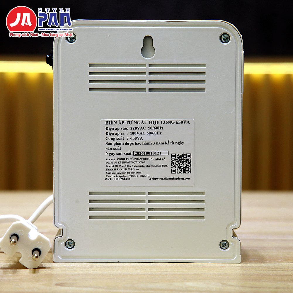 Đổi nguồn Hợp Long HL-650 650VA | Biến áp 220V ra 100V, vỏ nhựa 6 Đổi nguồn Hợp Long HL-650 650VA – ảnh 6