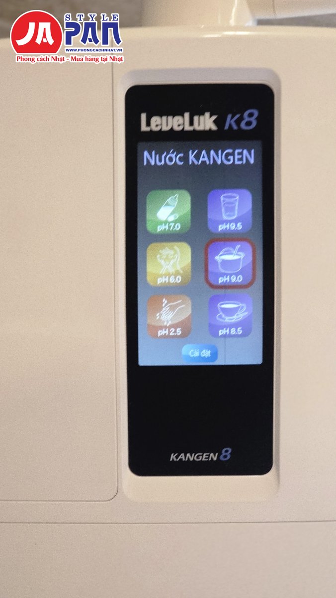 Màn hình cảm ứng máy lọc nước Kangen LeveLuk K8