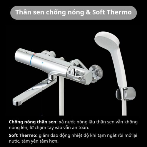 Sen tắm nhiệt độ Lixil Cromare S RBF-812NE-NFC | Eco Full Shower, bản vùng lạnh 7 Sen tắm nhiệt độ Lixil Cromare S RBF-812NE-NFC – ảnh 4