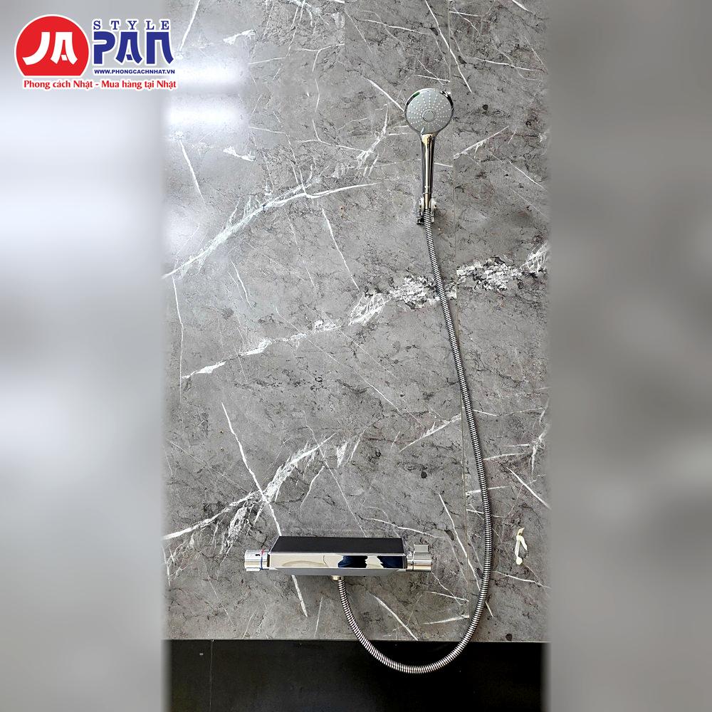 Sen tắm nhiệt độ Lixil BF-HW147TX-PU6 | Nội Địa Nhật 3 Sen tắm nhiệt độ Lixil BF-HW147TX-PU6 – cả bộ củ sen kèm tay sen lắp trên tường