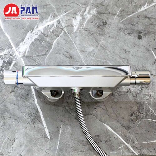 Sen tắm nhiệt độ Lixil BF-HW147TX-PU6 | Nội Địa Nhật 14 Sen tắm nhiệt độ Lixil BF-HW147TX-PU6 – mặt trước thân mạ chrome
