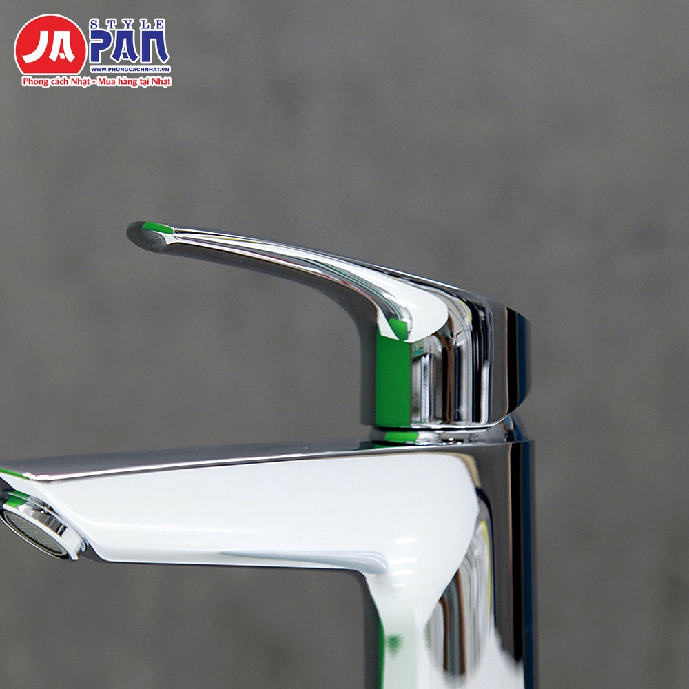 Vòi rửa mặt Grohe Eurosmart M-Size 2438500U | Cao 195mm 2 Vòi rửa mặt Grohe Eurosmart M-Size 2438500U – góc nghiêng thấy tay gạt và vòi xả