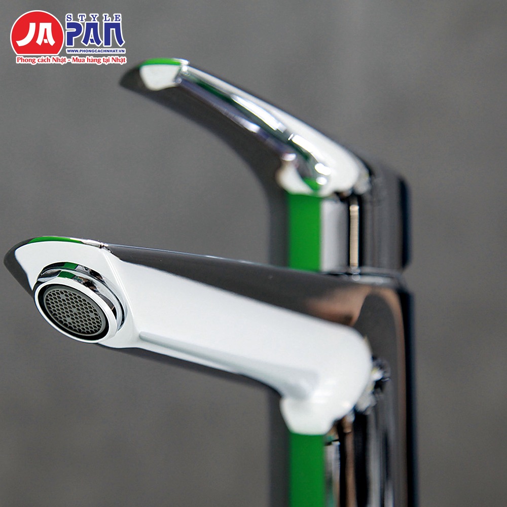 Vòi rửa mặt Grohe Eurosmart M-Size 2438500U | Cao 195mm 5 Vòi rửa mặt Grohe Eurosmart M-Size 2438500U – cận đầu vòi có lưới tạo bọt